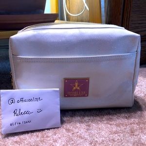 Jeffree Star Cosmetics White Glitter Make-Up Bag